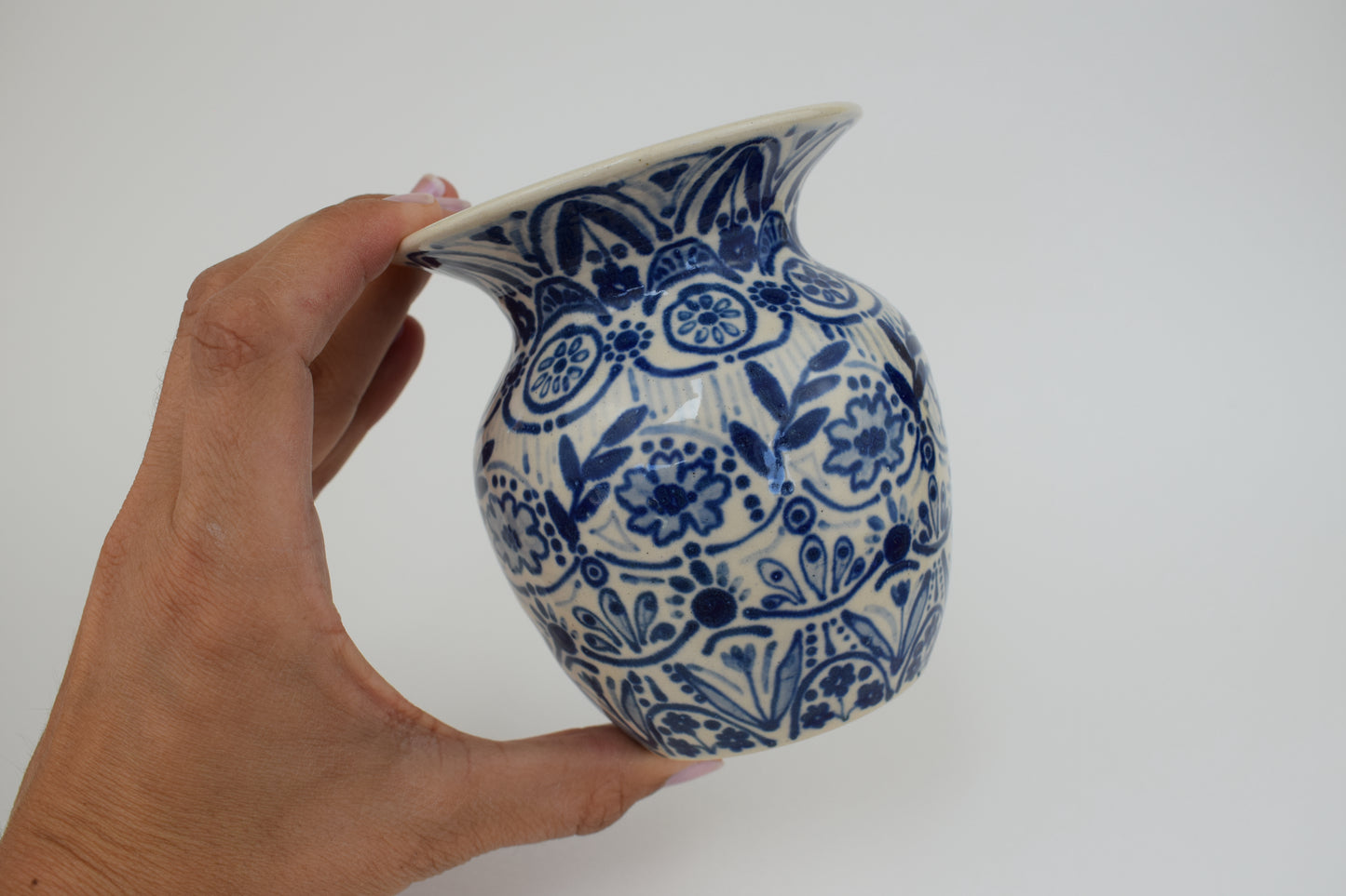 Indigo Harmony Mini Vase