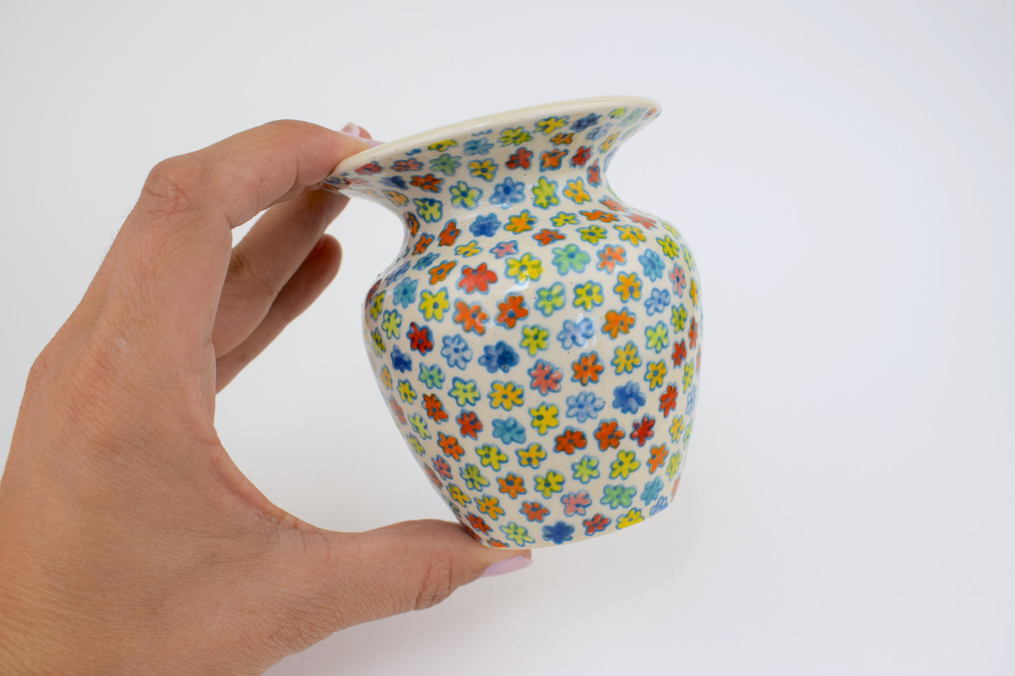 Blue Floral Mini Vase