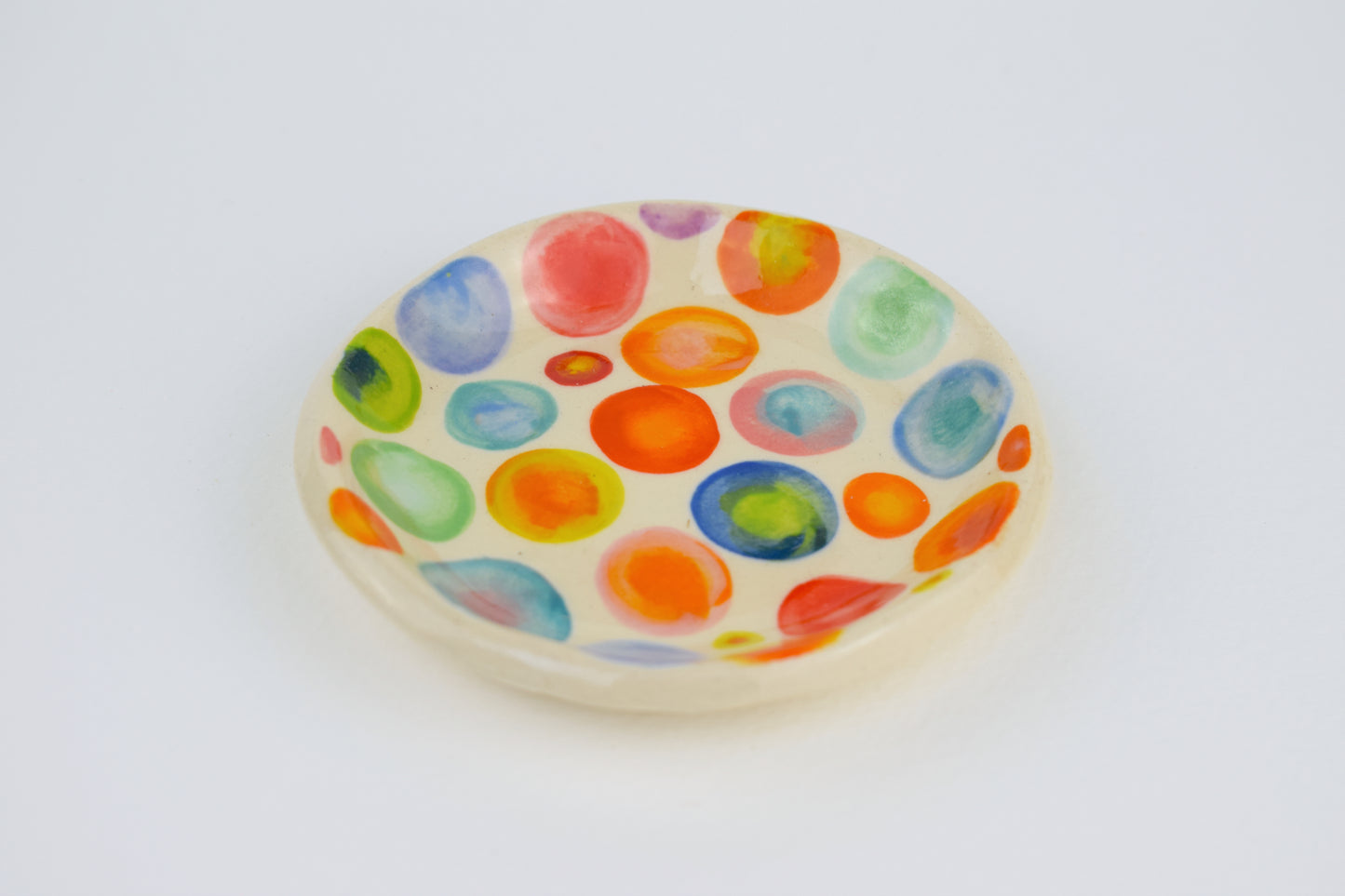 Multicoloured Spot Trinket Dish