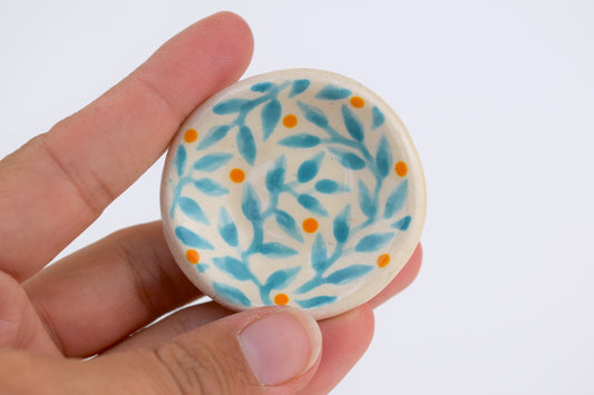 Turquoise Meadow Trinket Dish