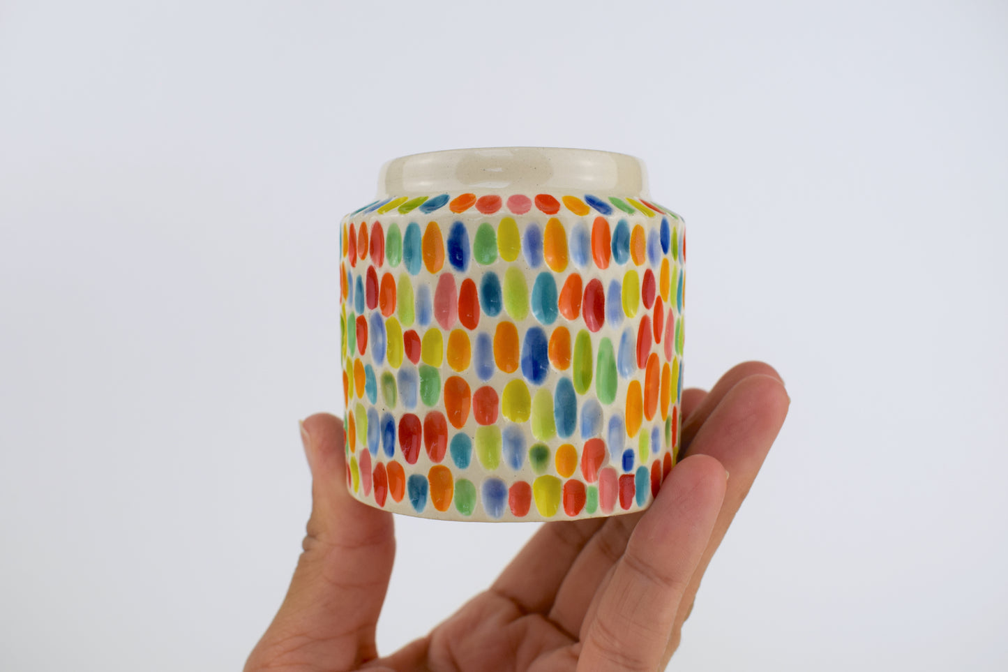 Carved Colour Mini Vase