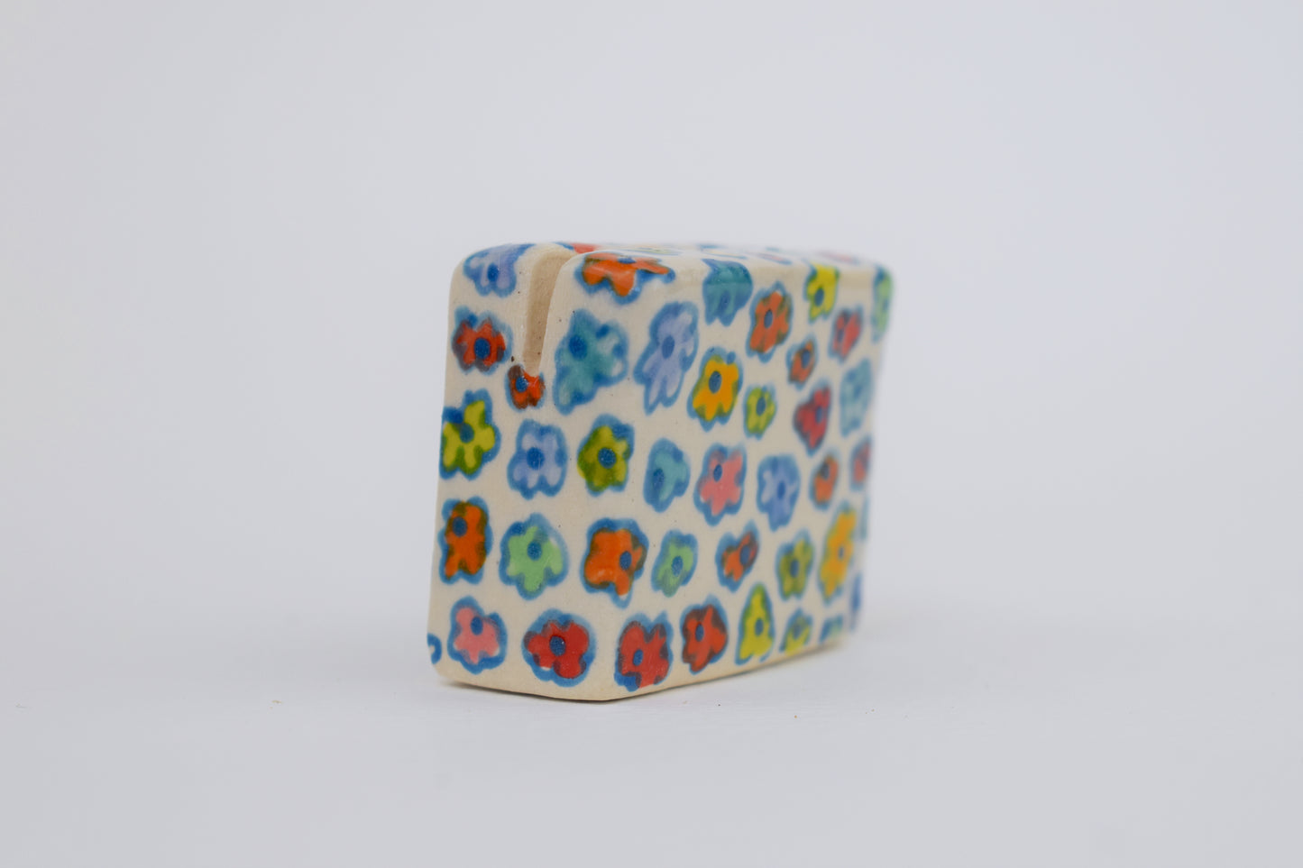 Blue Floral Photo Holder