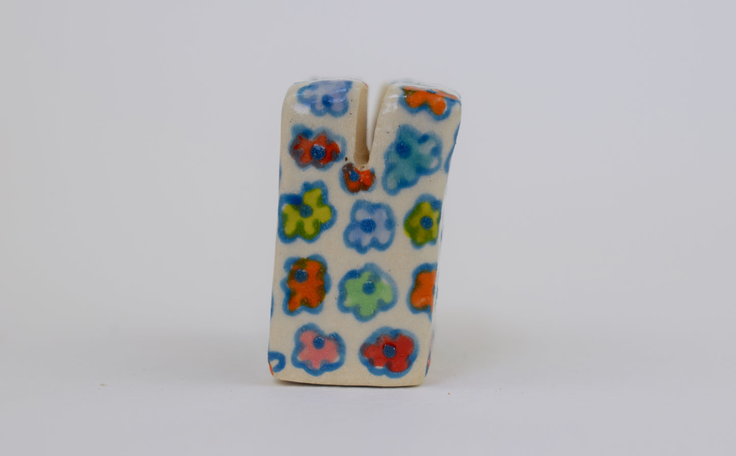 Blue Floral Photo Holder