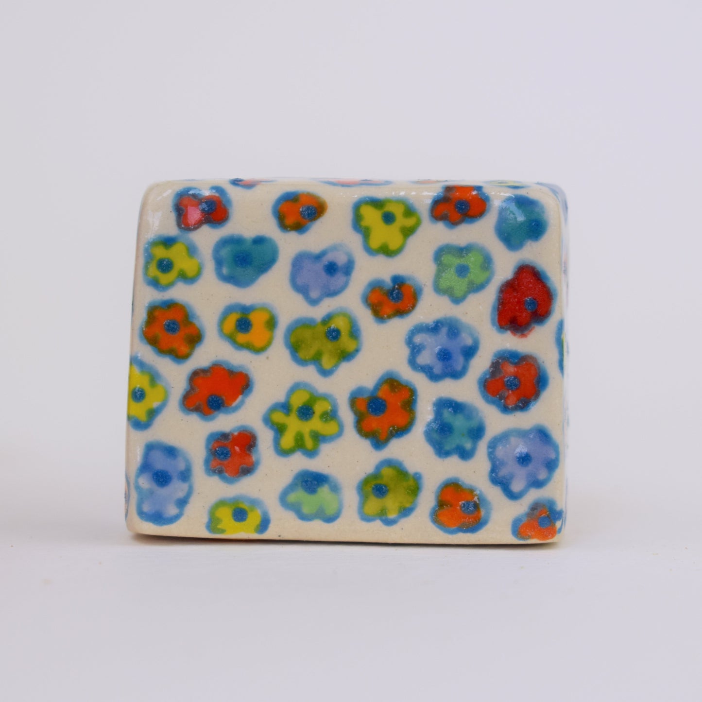 Blue Floral Photo Holder