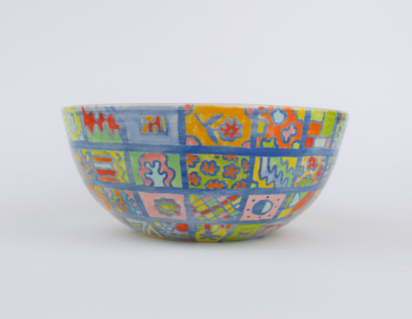 Blue Patchwork Dreams Bowl