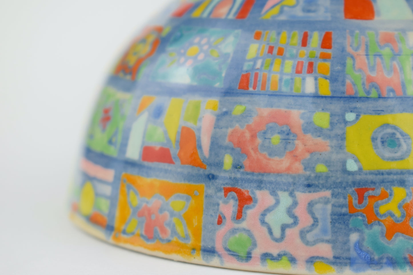 Blue Patchwork Dreams Bowl