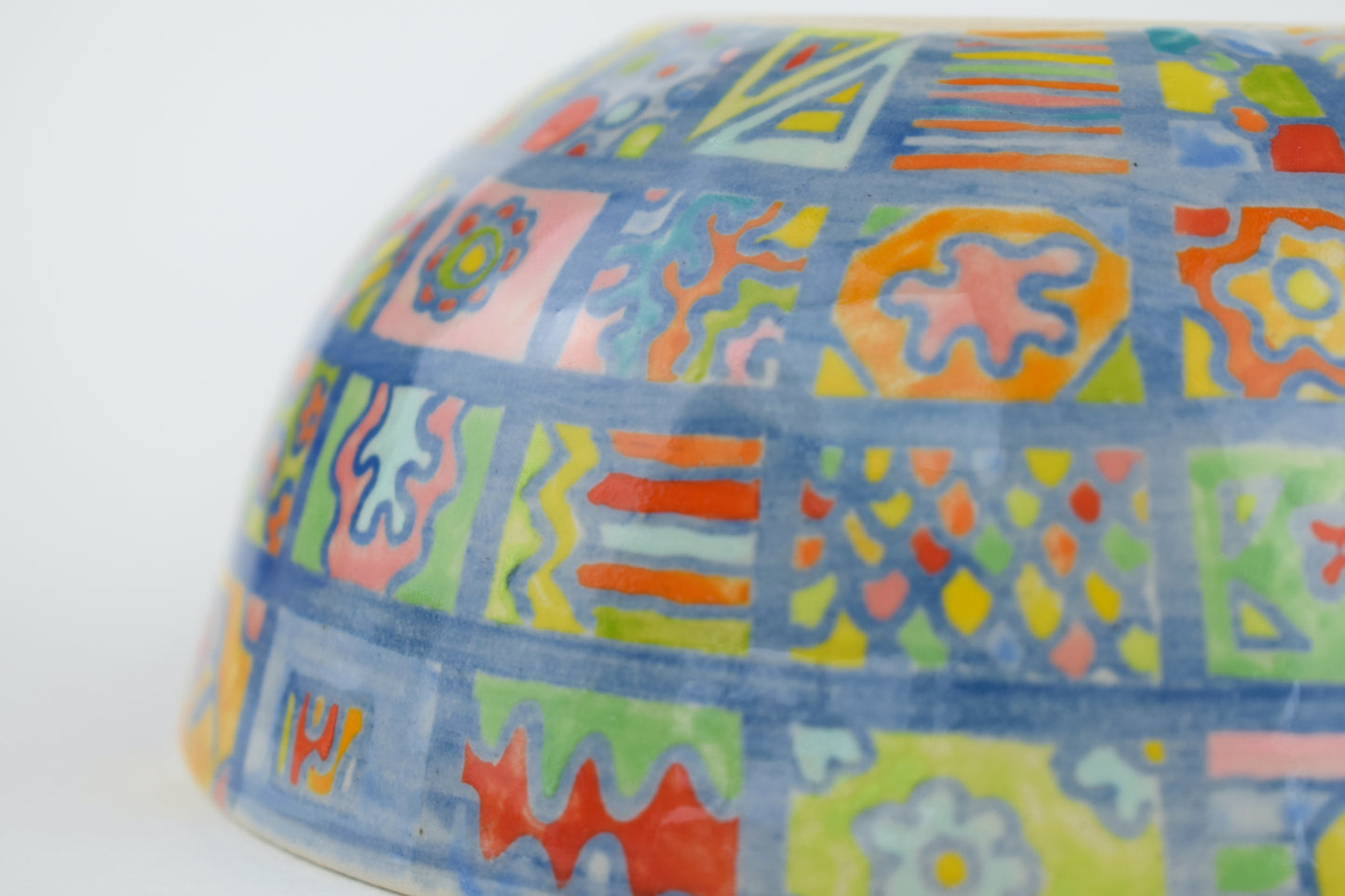 Blue Patchwork Dreams Bowl