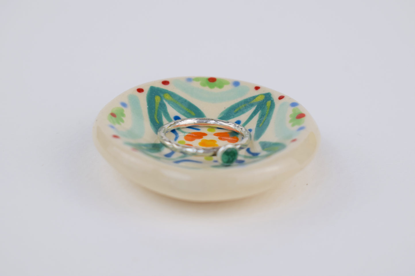 Floral Harmony Trinket Dish