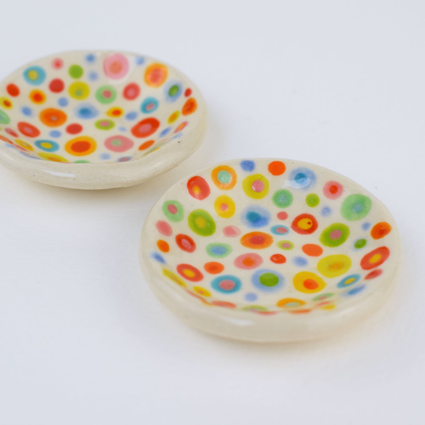 Multicoloured Dot Mini Trinket Dish