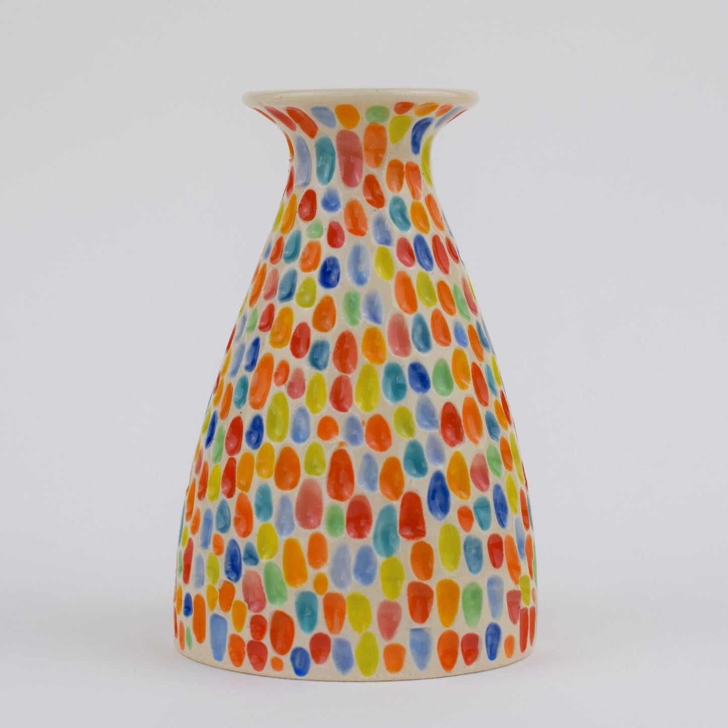 Multicoloured Carved Vase