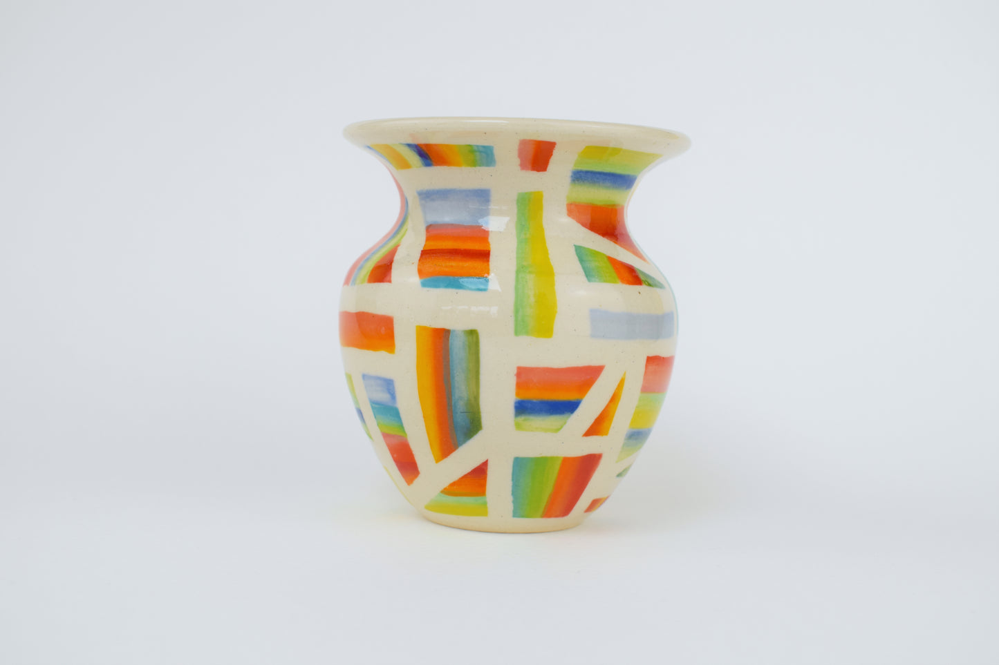 Rainbow Geometric Mini Vase