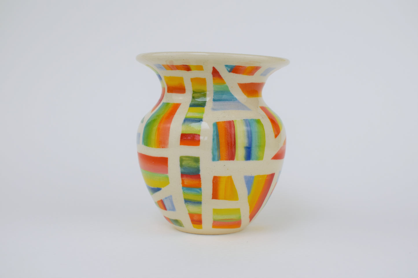 Rainbow Geometric Mini Vase