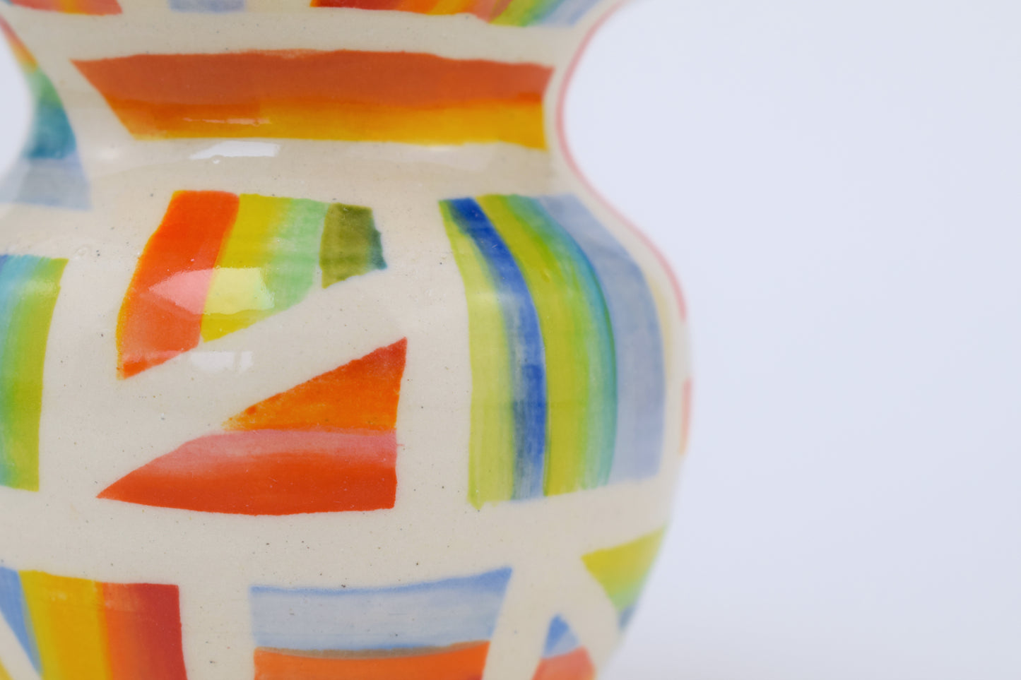 Rainbow Geometric Mini Vase