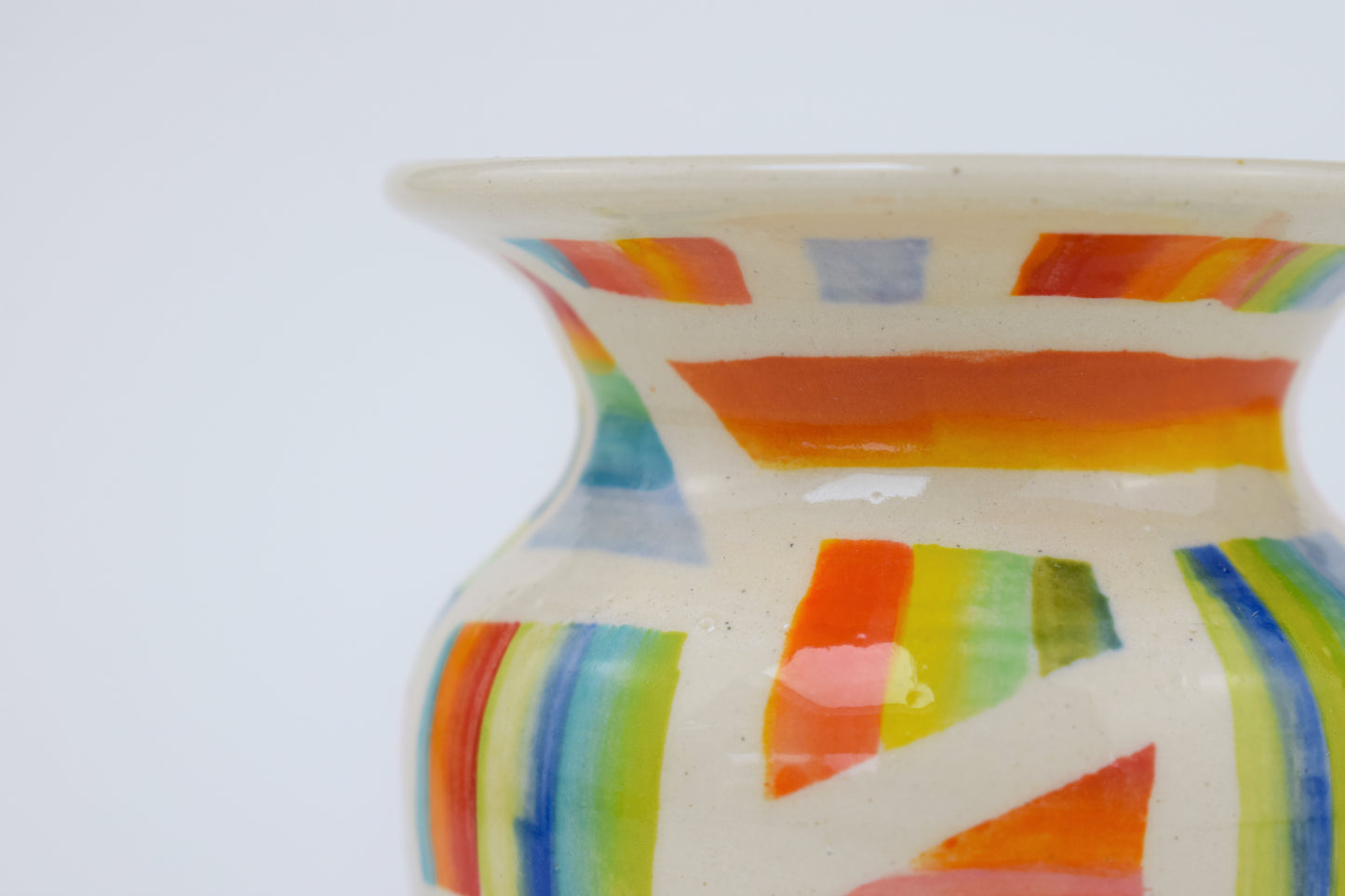 Rainbow Geometric Mini Vase