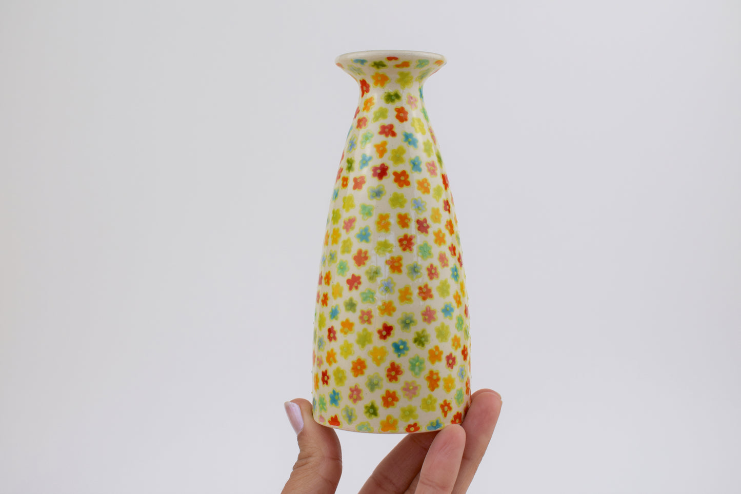 Green Floral Mini Vase II