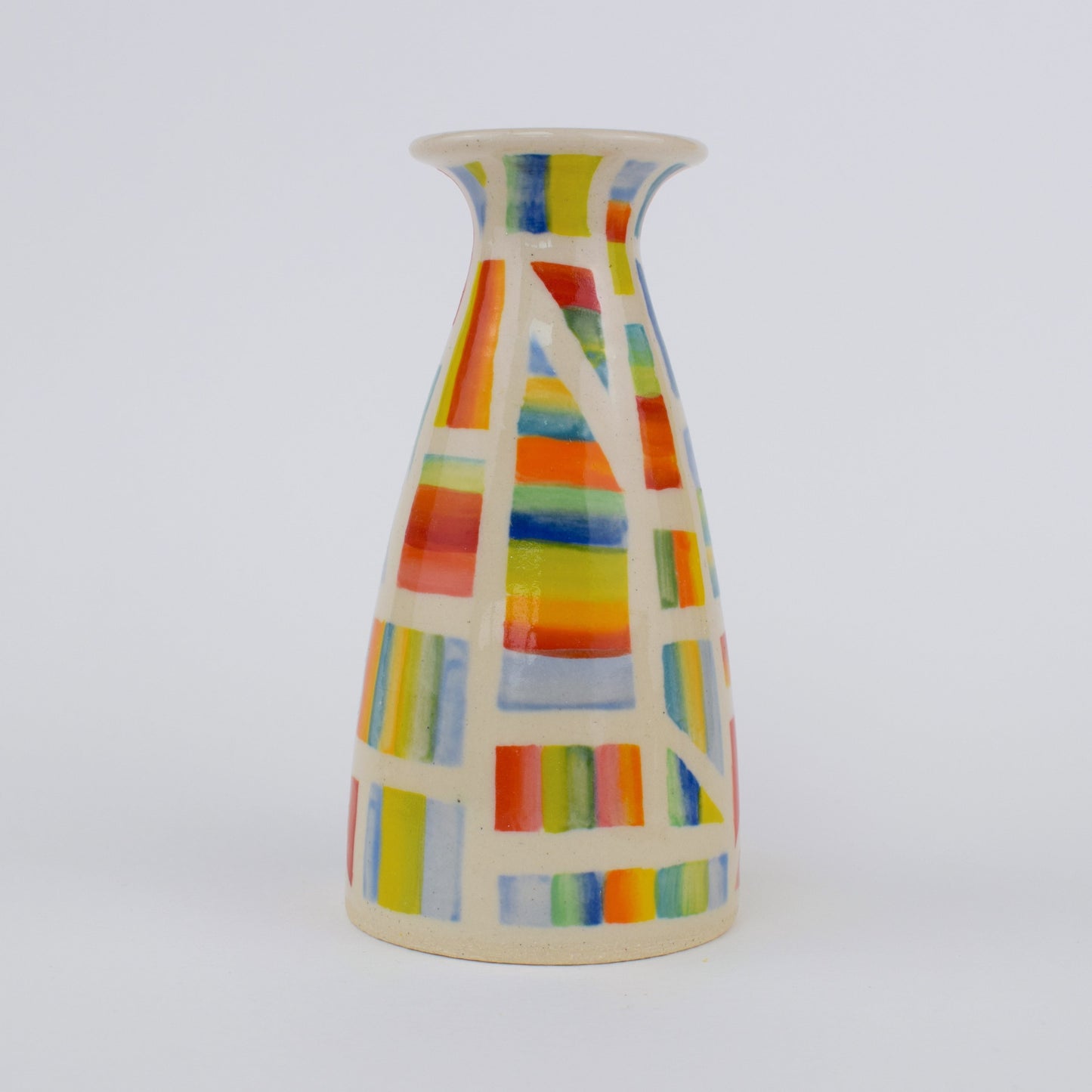 Rainbow Geometric Mini Vase II