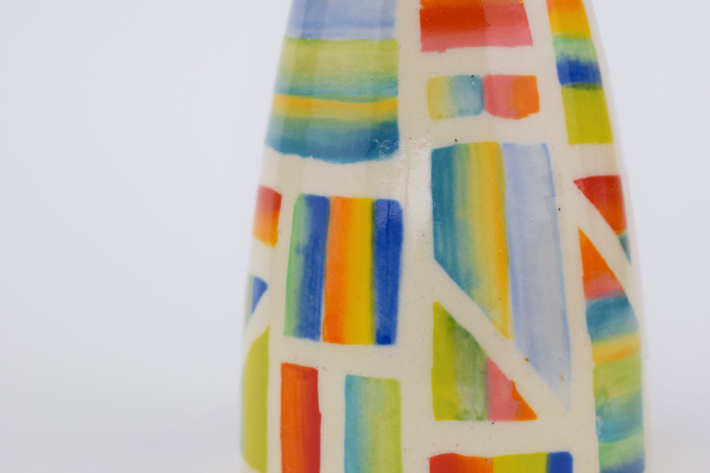 Rainbow Geometric Mini Vase II