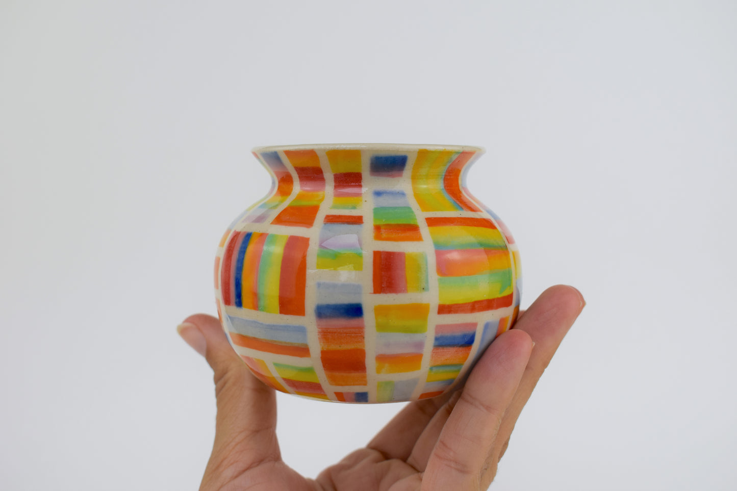 Colourful Cubes Vase III Imperfect