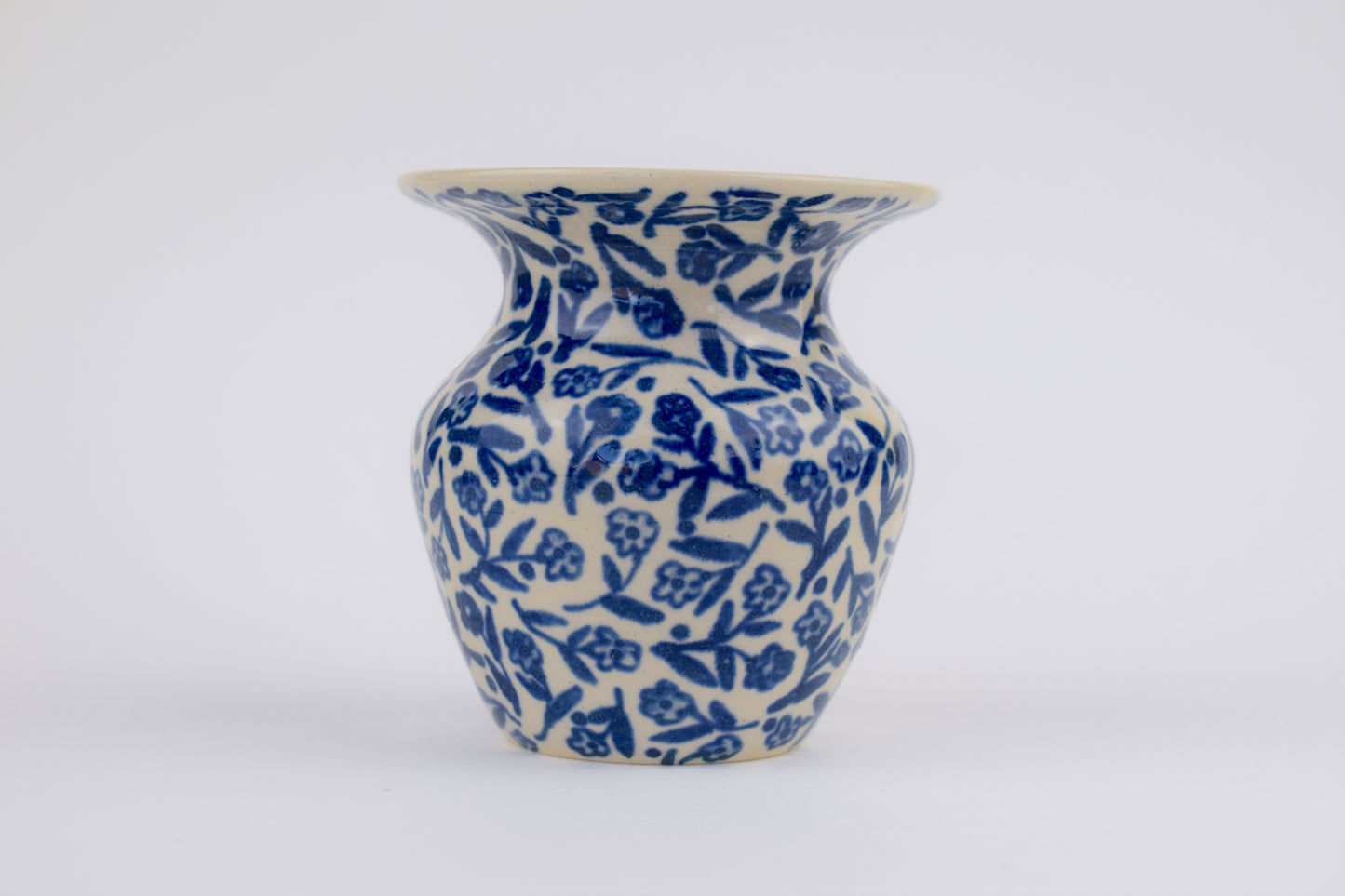 Indigo Flower Field Mini Vase