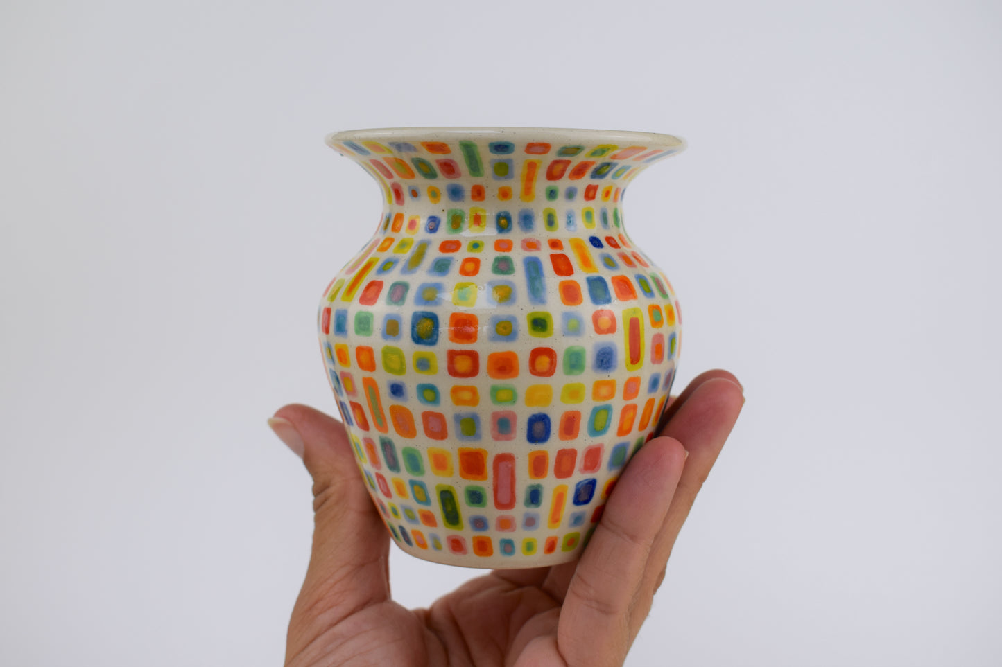 Square Dance Mini Vase