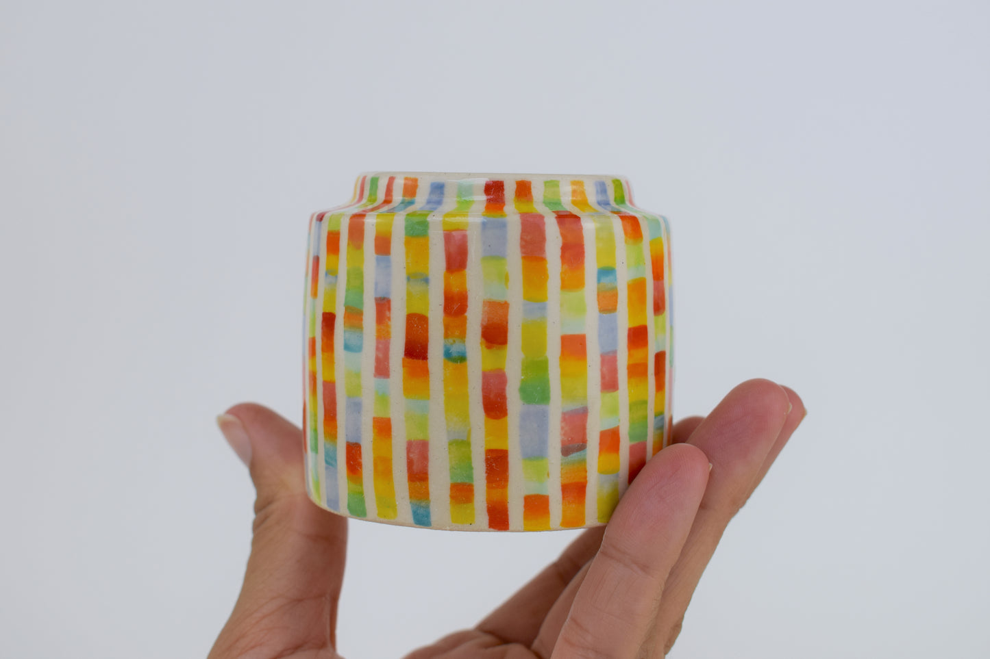 Rainbow Ribbon Vase