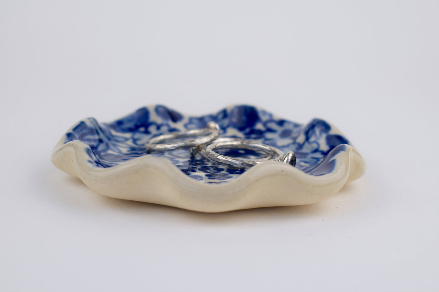 Blue Bloom Trinket Dish