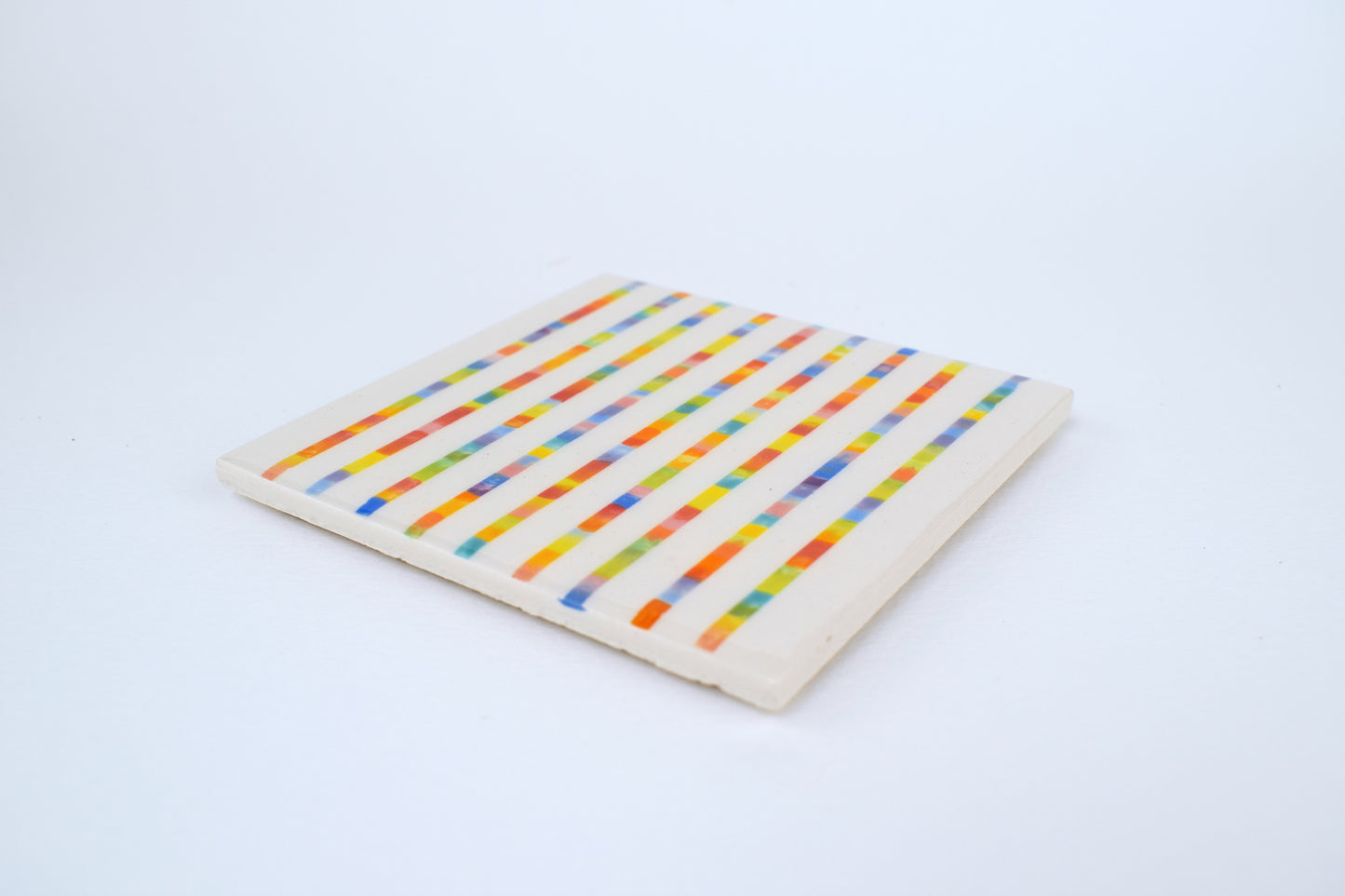 Multicoloured Stripe Coaster