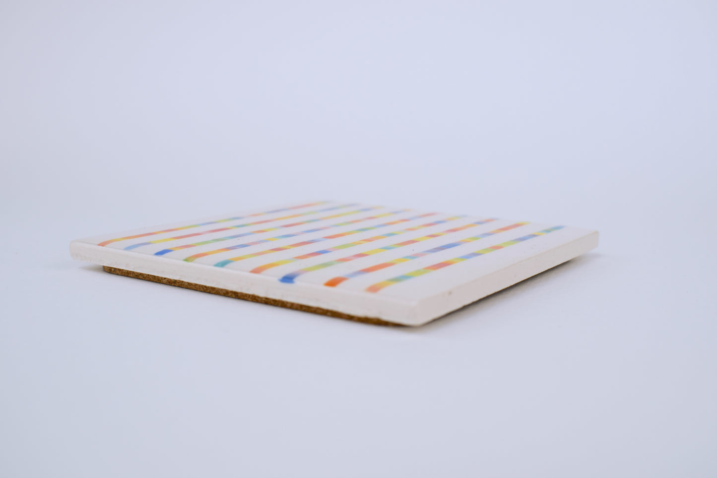 Multicoloured Stripe Coaster