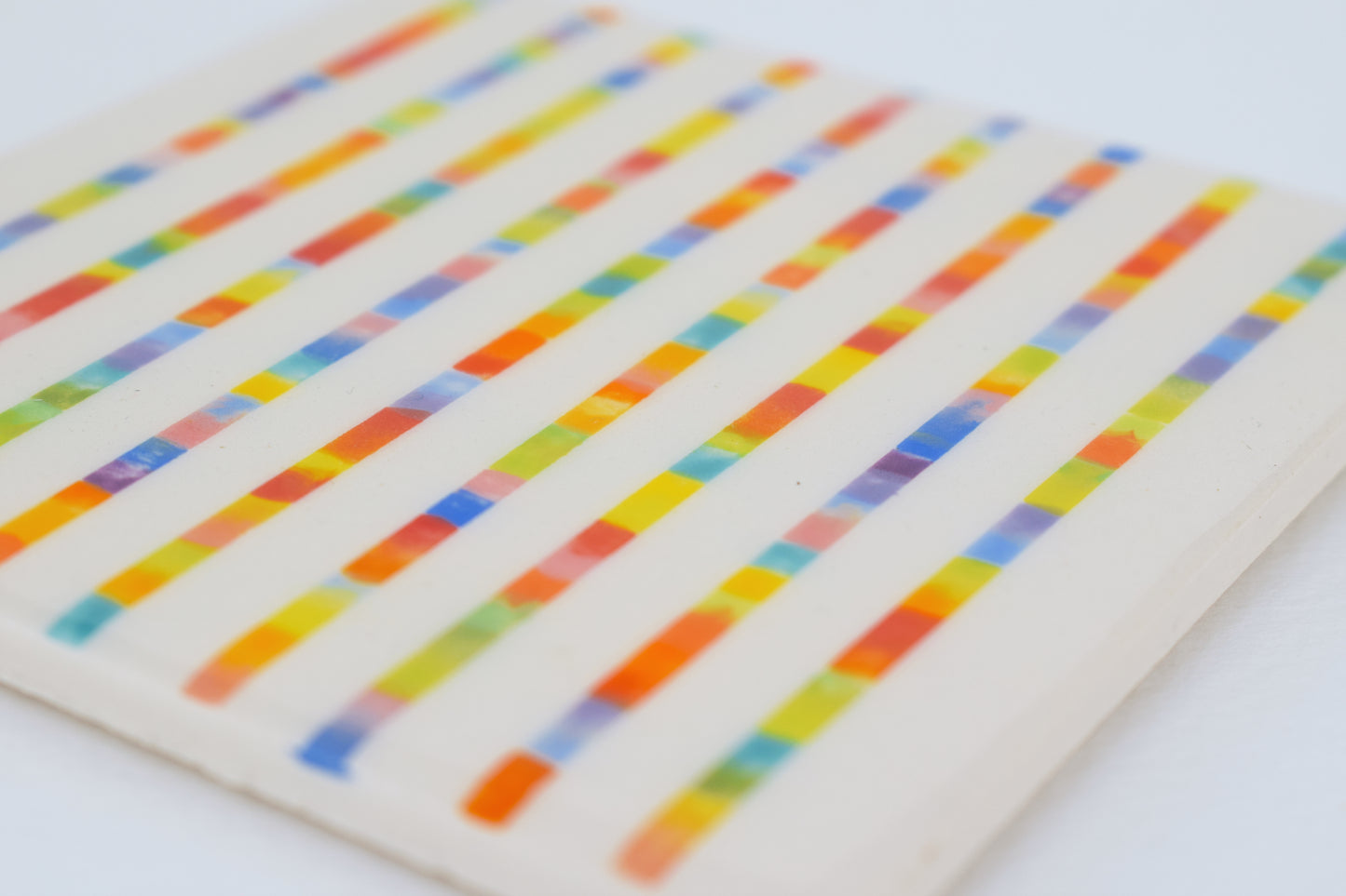 Multicoloured Stripe Coaster