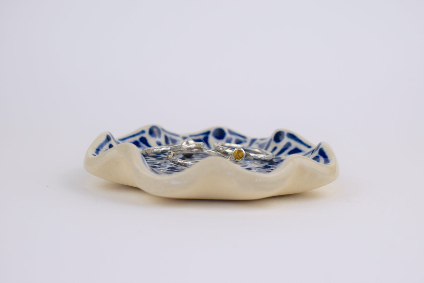 Indigo Midnight Garden Trinket Dish