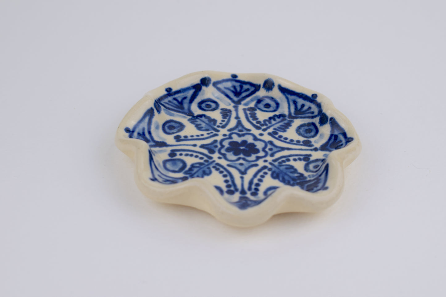 Blue Whirl Trinket Dish