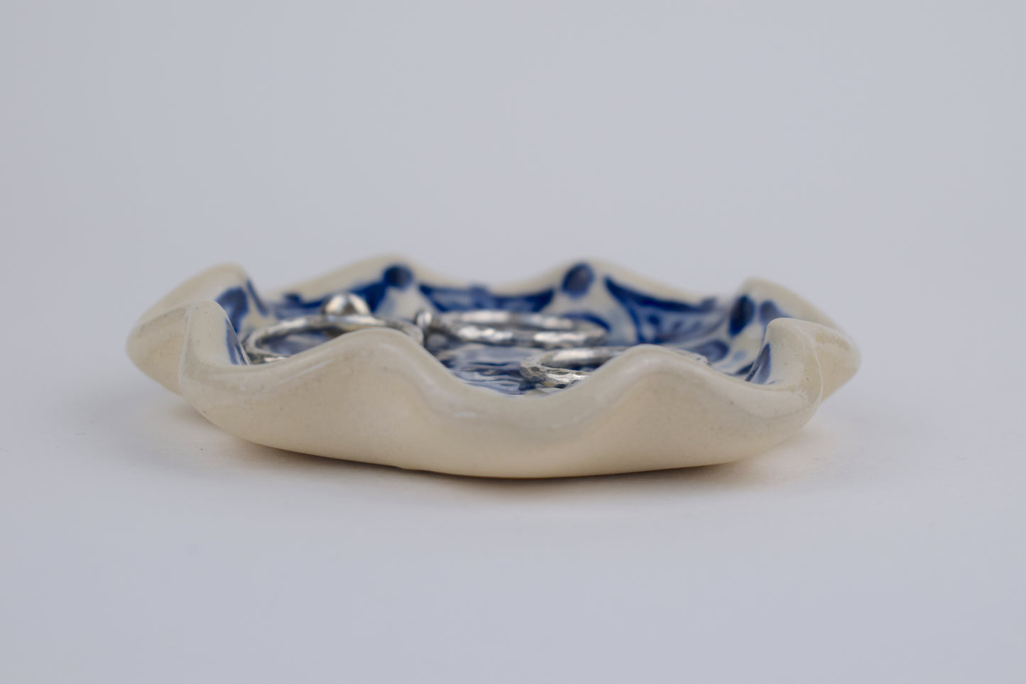 Blue Whirl Trinket Dish