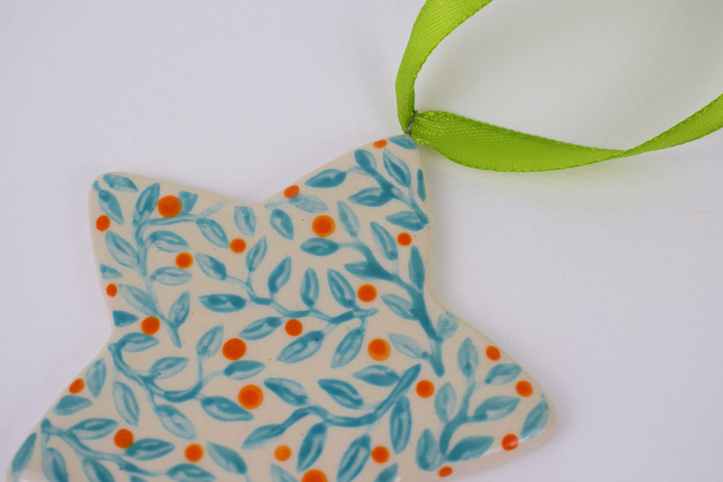 Hanging Star - Turquoise Leaf