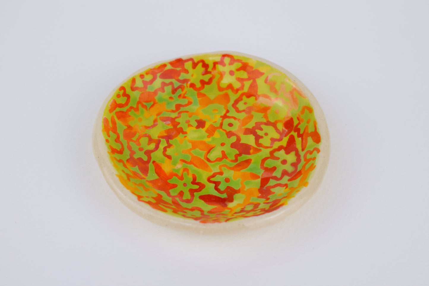 Batik Floral Trinket Dish