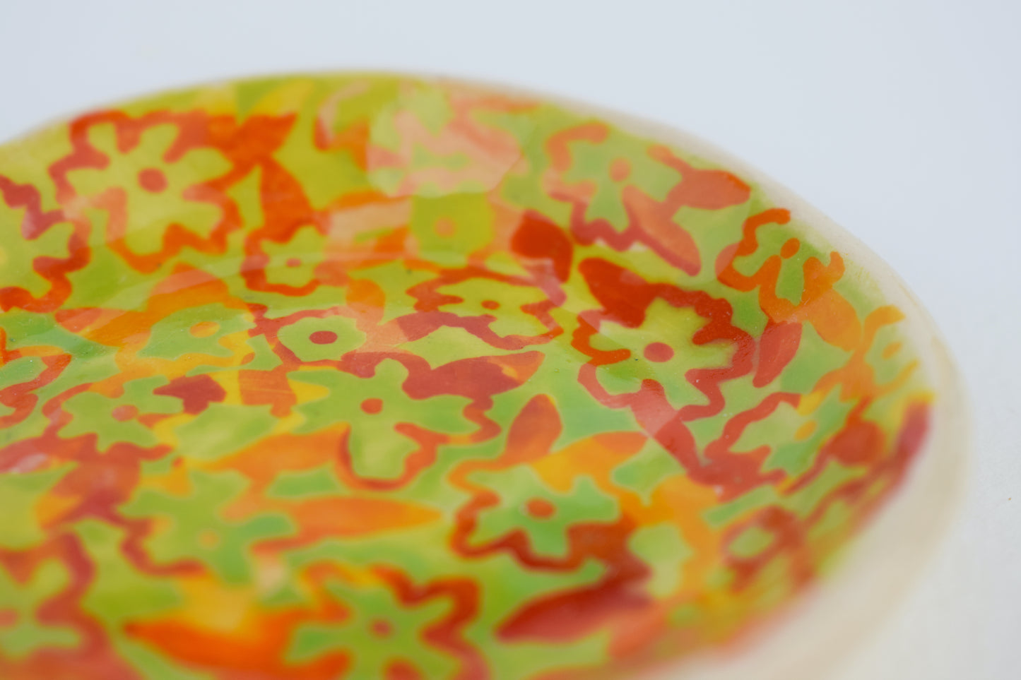 Batik Floral Trinket Dish