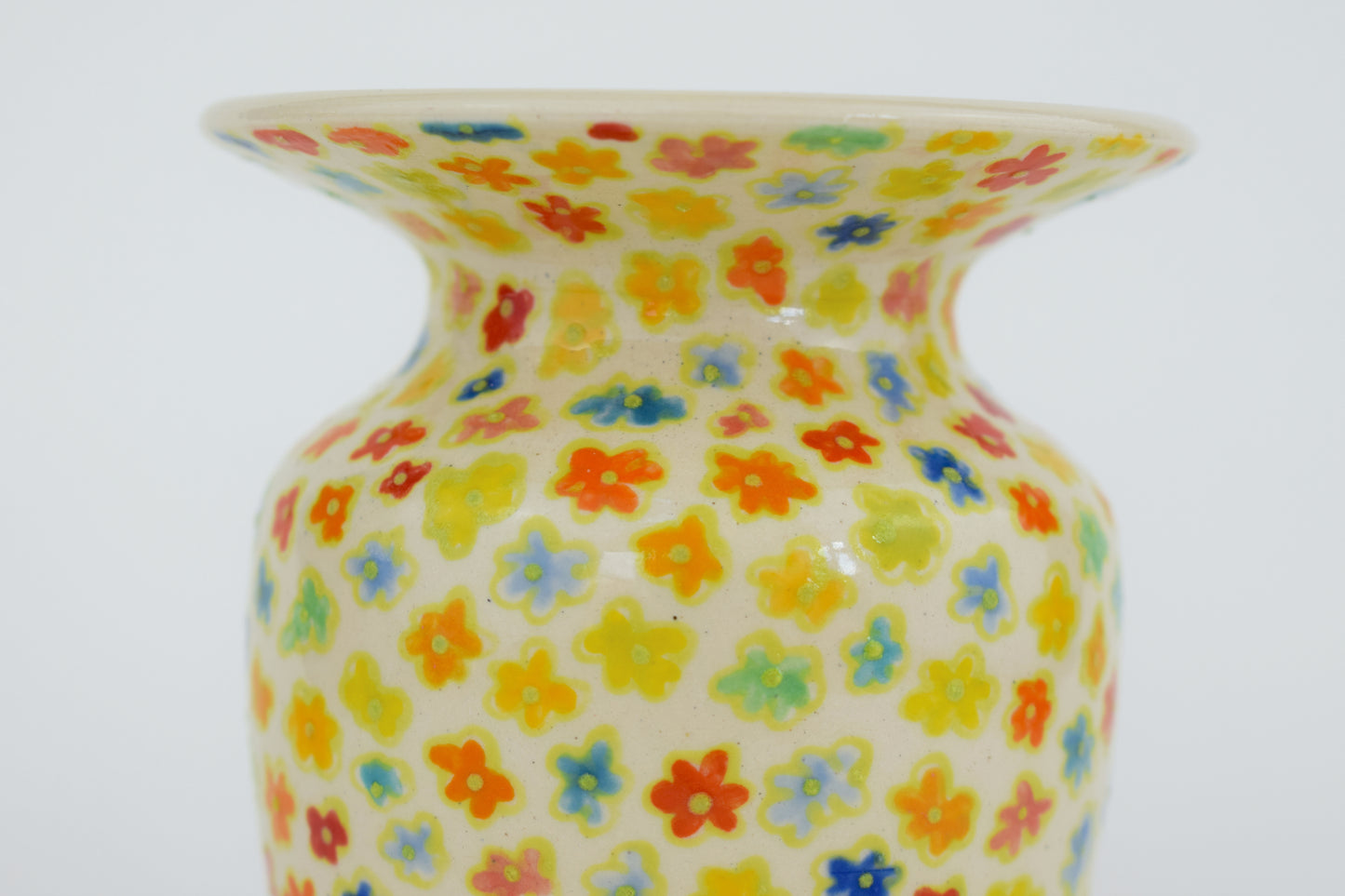 Green Floral Mini Vase