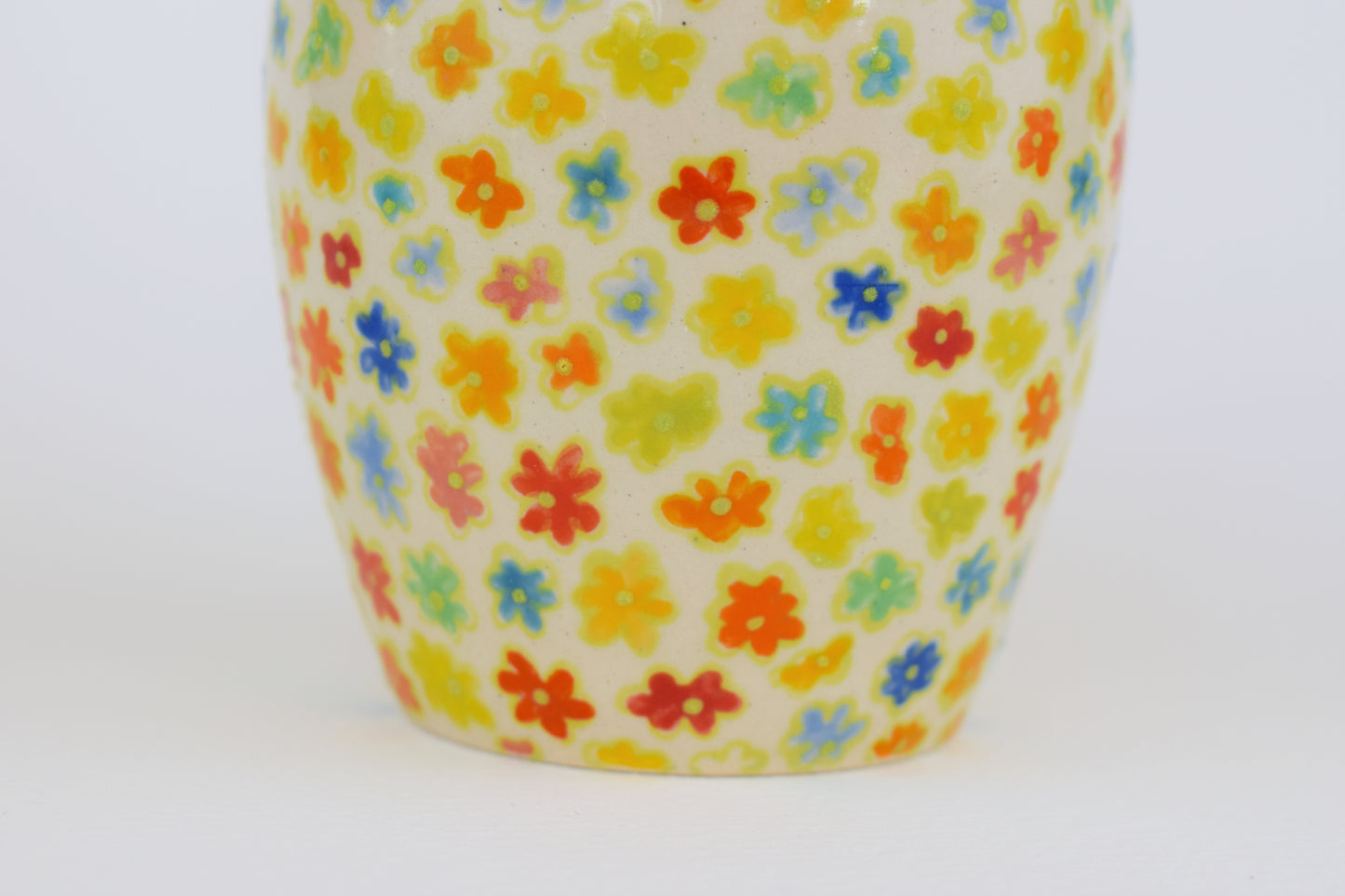 Green Floral Mini Vase