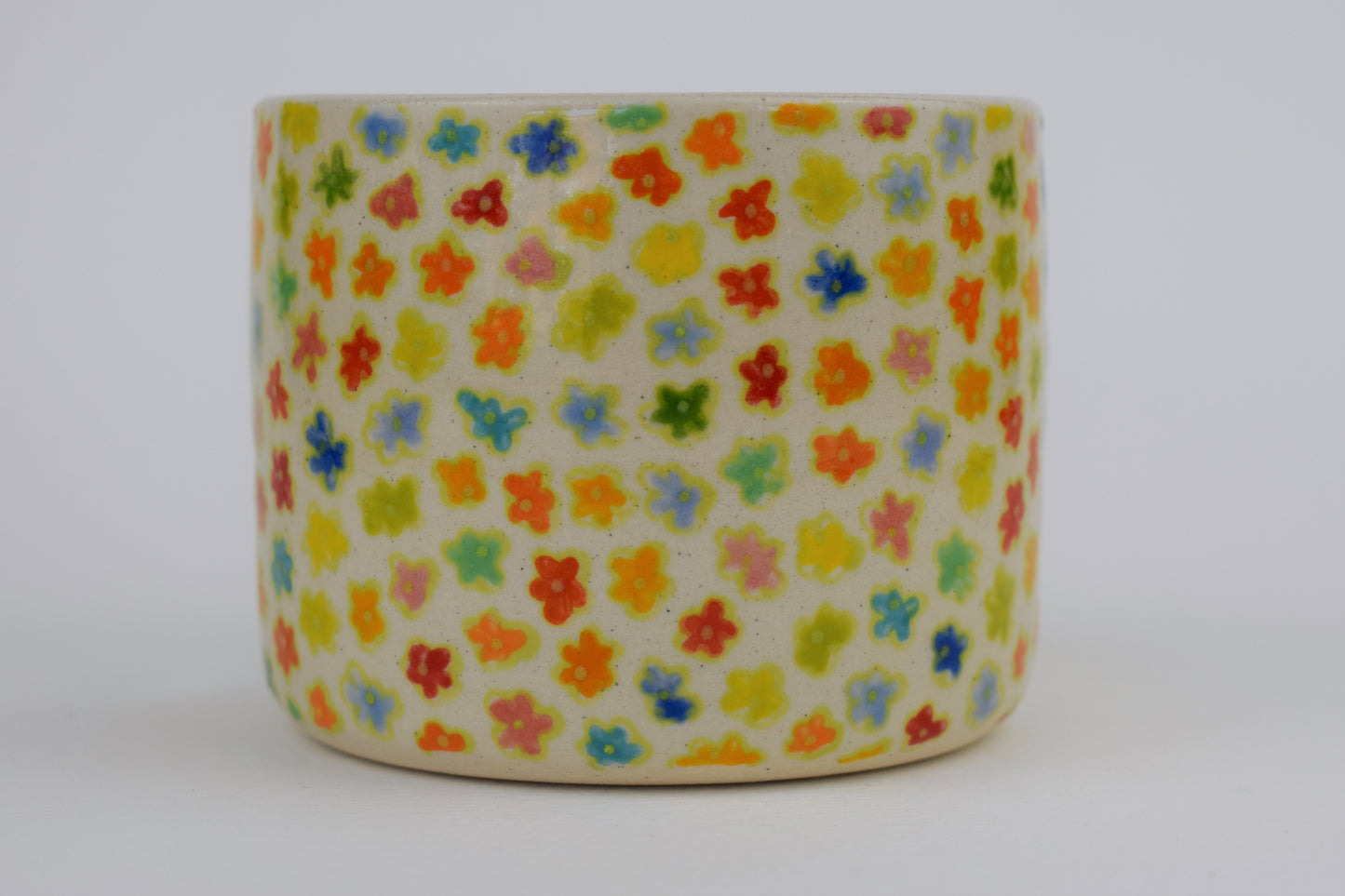 Green Floral Tea Light Holder