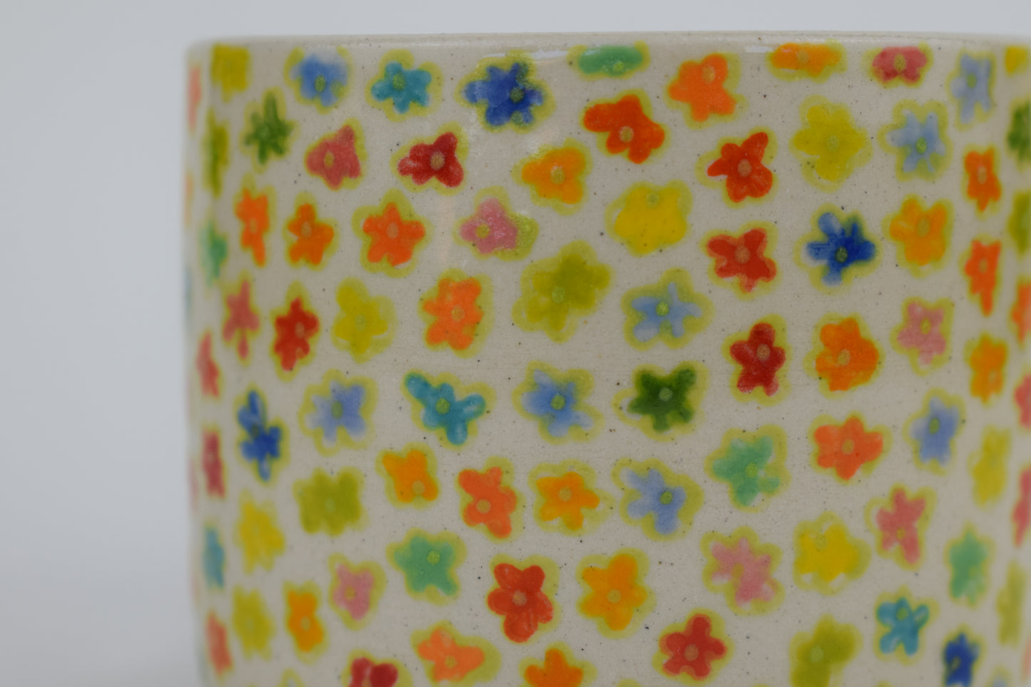 Green Floral Tea Light Holder