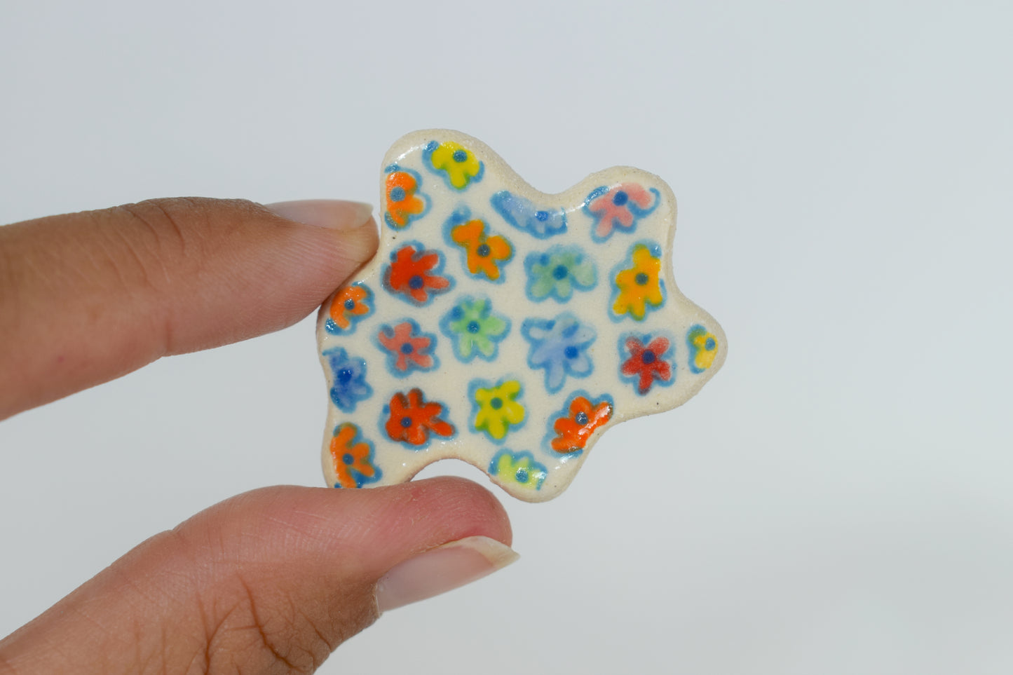 Blue Floral Magnets