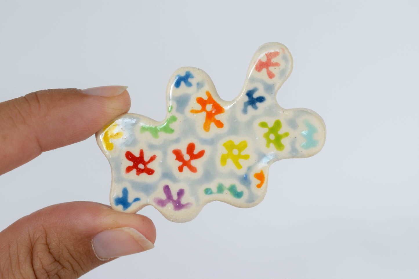 Blue Floral Magnets