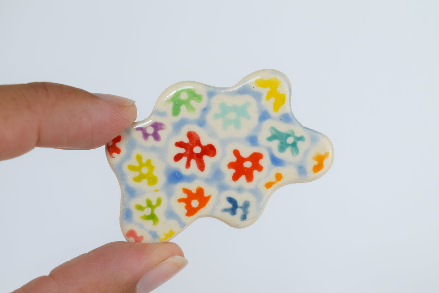 Blue Floral Magnets