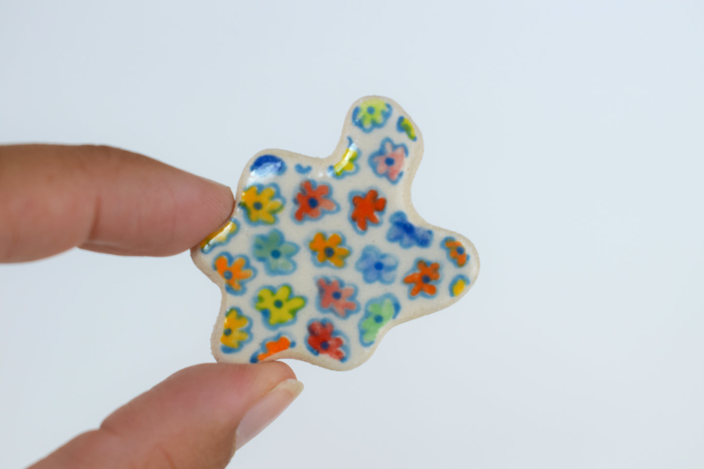 Blue Floral Magnets
