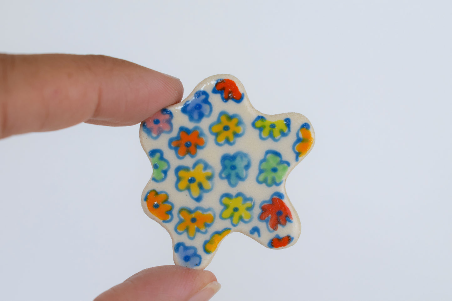 Blue Floral Magnets