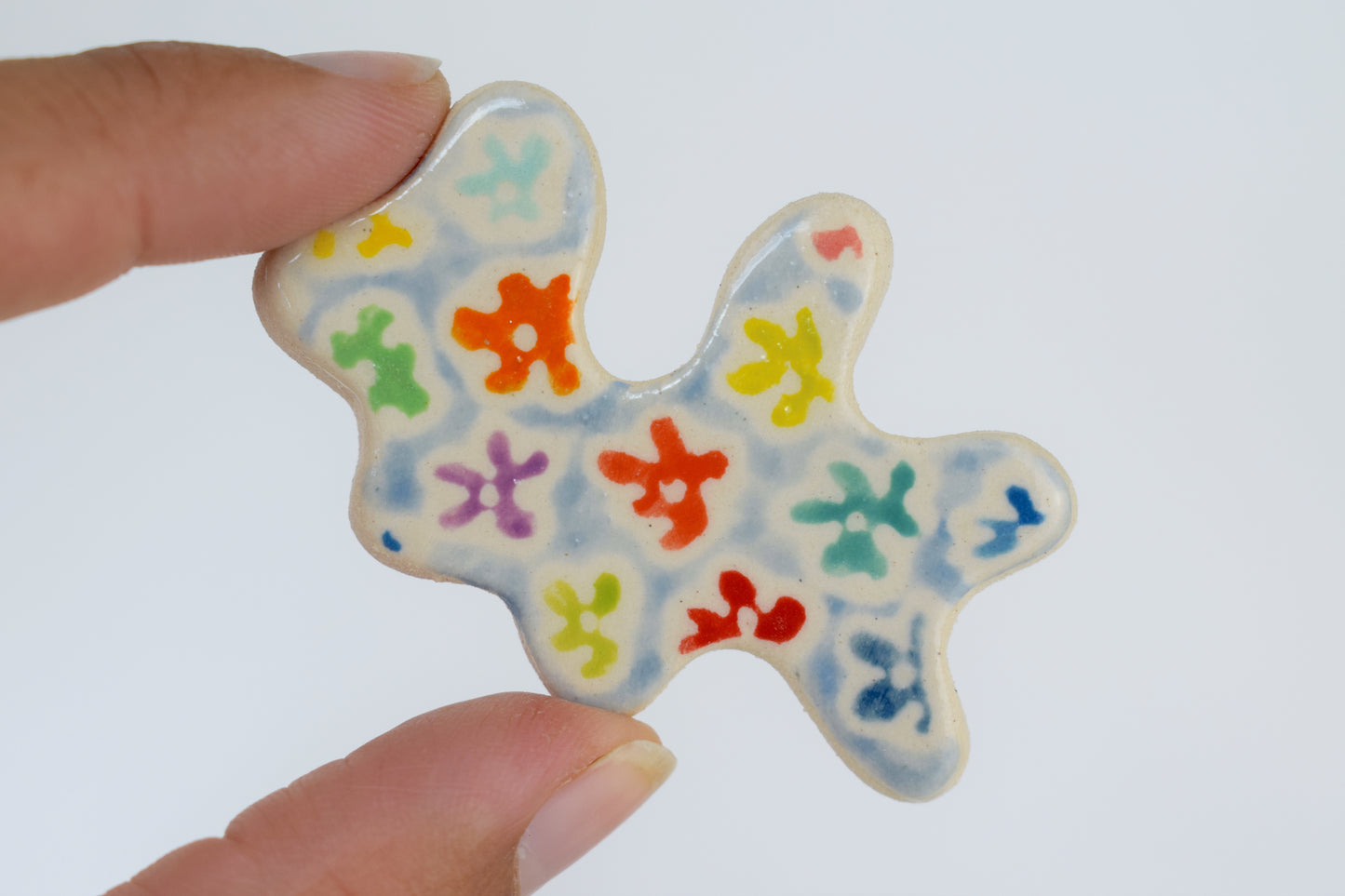 Blue Floral Magnets