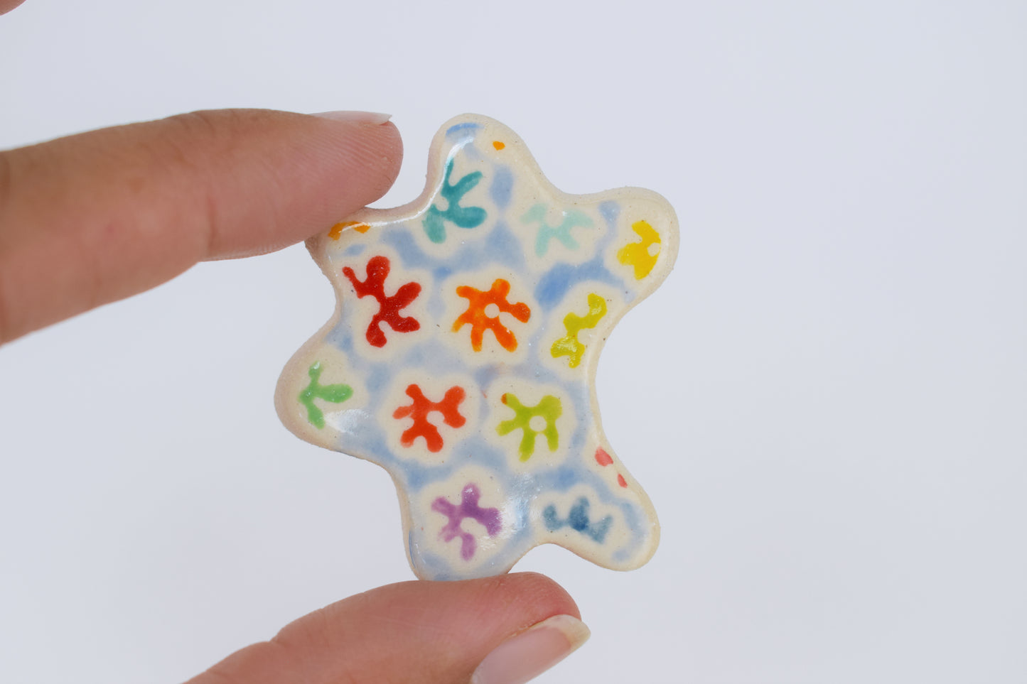 Blue Floral Magnets