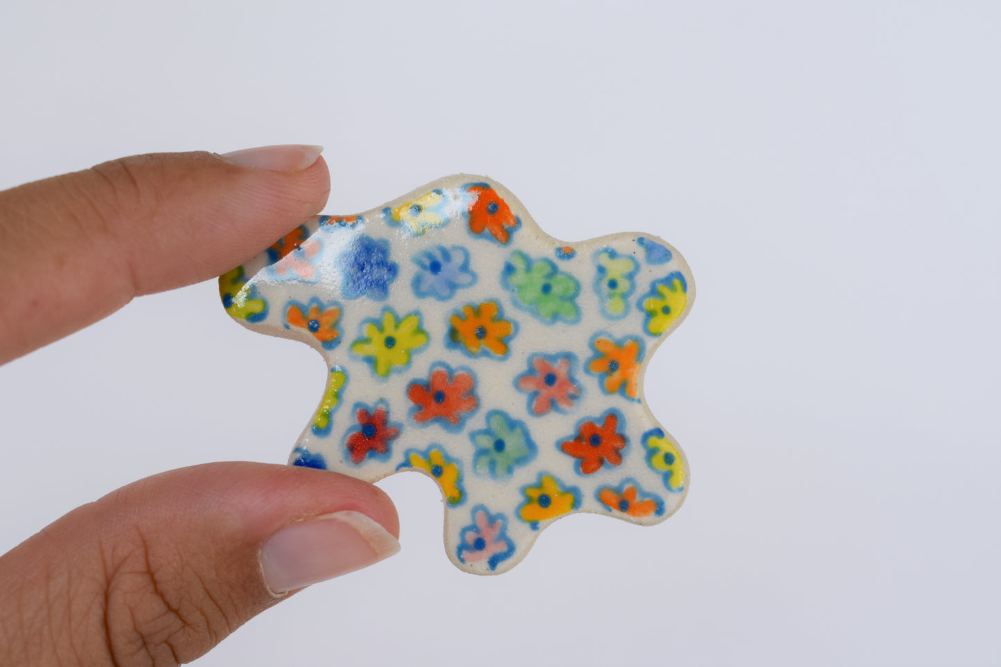 Blue Floral Magnets