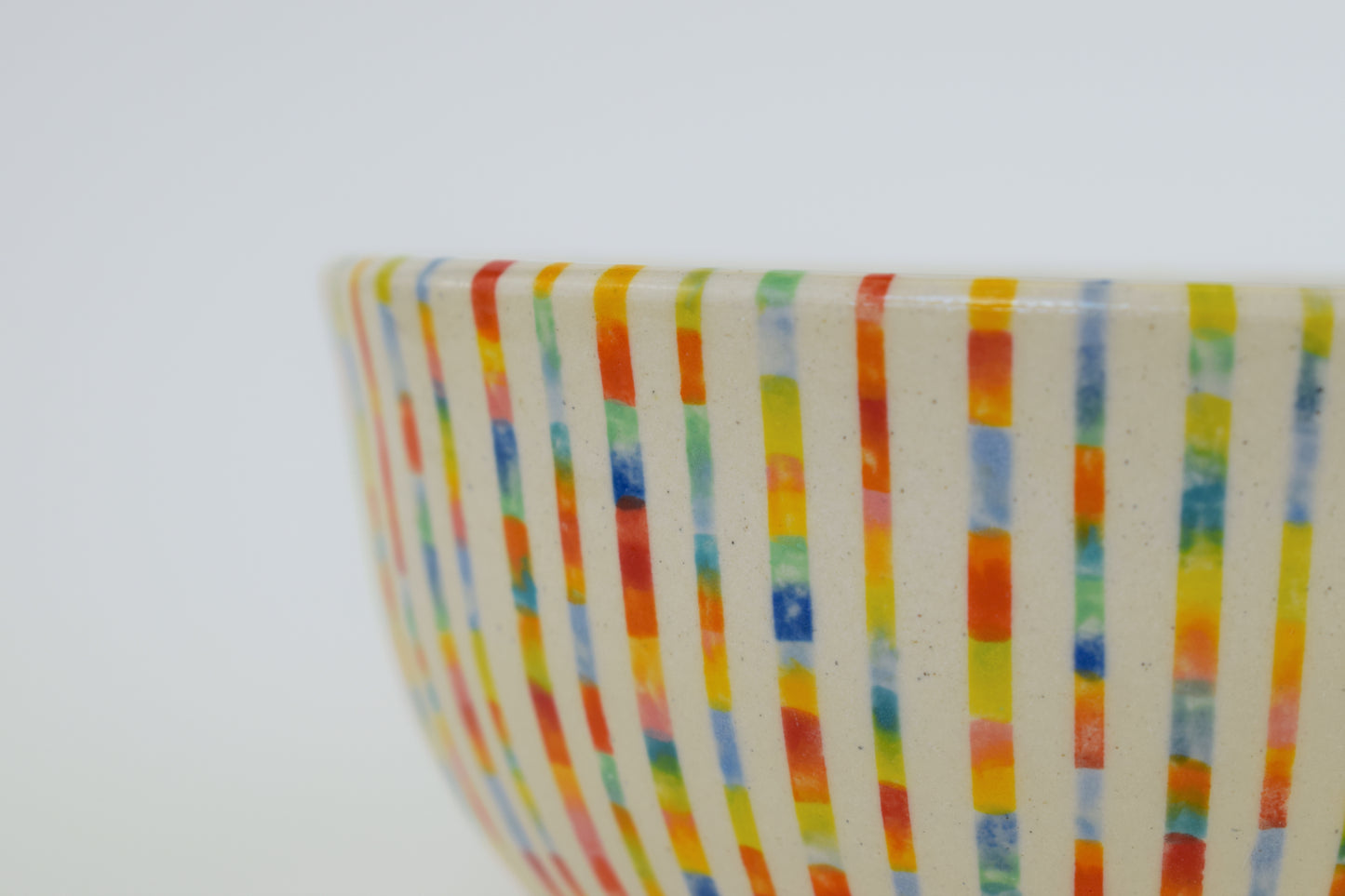 Multicoloured Stripe Bowl