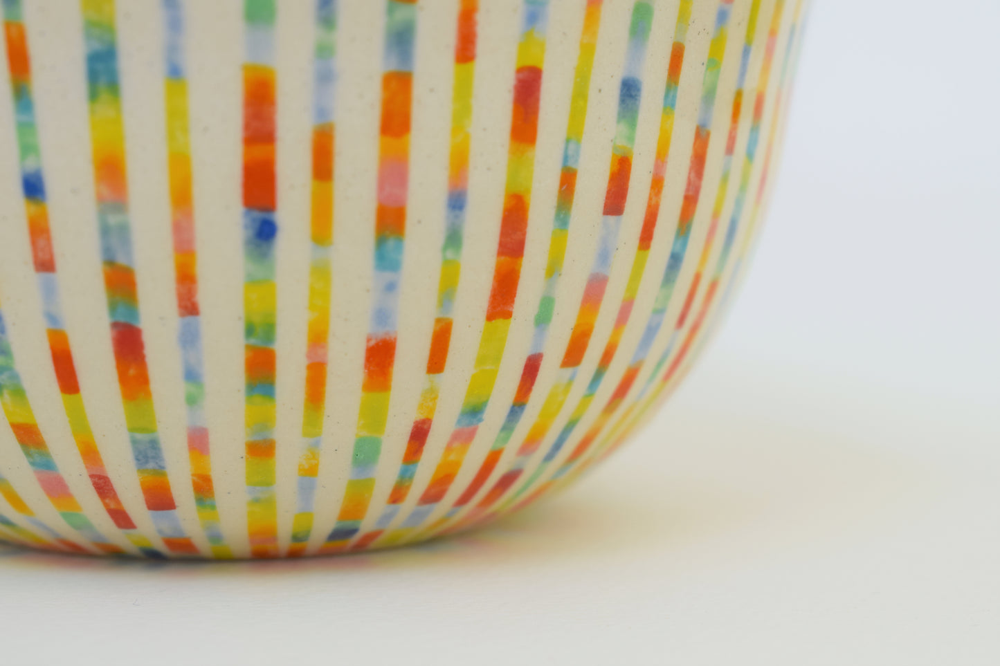 Multicoloured Stripe Bowl