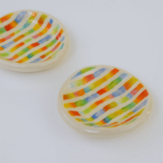 Rainbow Ribbon Mini Trinket Dish